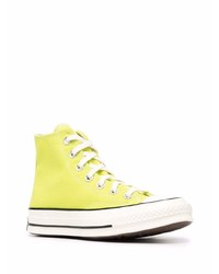 Baskets montantes chartreuses Converse