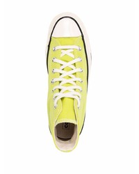 Baskets montantes chartreuses Converse