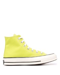 Baskets montantes chartreuses Converse