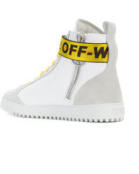 Baskets montantes en caoutchouc blanches Off-White