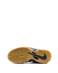 Baskets montantes en caoutchouc bleu marine Nike