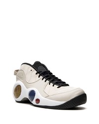 Baskets montantes en cuir beiges Nike