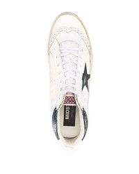 Baskets montantes en cuir beiges Golden Goose