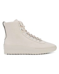 Baskets montantes en cuir beiges Fear Of God