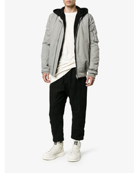 Baskets montantes en cuir beiges Adidas By Rick Owens