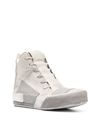 Baskets montantes en cuir beiges Boris Bidjan Saberi