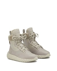 Baskets montantes en cuir beiges Giuseppe Zanotti