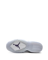 Baskets montantes en cuir blanches et noires Jordan