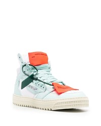 Baskets montantes en cuir blanches Off-White