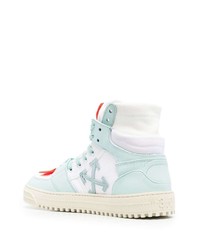 Baskets montantes en cuir blanches Off-White