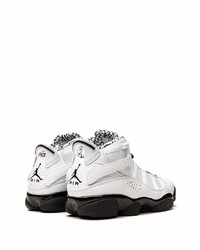 Baskets montantes en cuir blanches Jordan