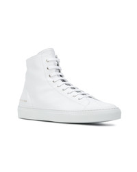 Baskets montantes en cuir blanches Common Projects