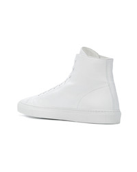 Baskets montantes en cuir blanches Common Projects