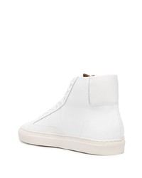 Baskets montantes en cuir blanches Common Projects