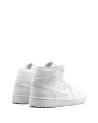 Baskets montantes en cuir blanches Jordan