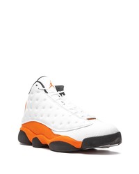 Baskets montantes en cuir blanches Jordan