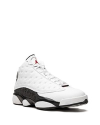 Baskets montantes en cuir blanches Jordan