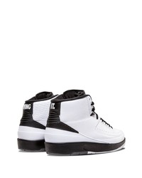 Baskets montantes en cuir blanches Jordan