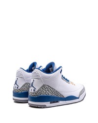 Baskets montantes en cuir blanches Jordan