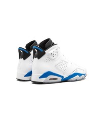 Baskets montantes en cuir blanches Jordan