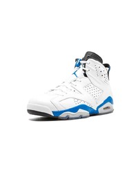 Baskets montantes en cuir blanches Jordan