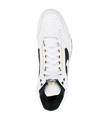 Baskets montantes en cuir blanches Nike