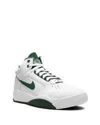 Baskets montantes en cuir blanches Nike