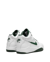 Baskets montantes en cuir blanches Nike