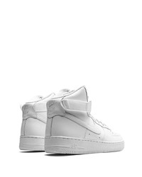 Baskets montantes en cuir blanches Nike