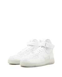 Baskets montantes en cuir blanches Nike