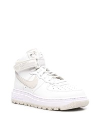 Baskets montantes en cuir blanches Nike