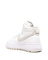 Baskets montantes en cuir blanches Nike