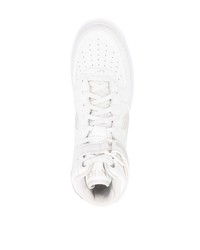 Baskets montantes en cuir blanches Nike