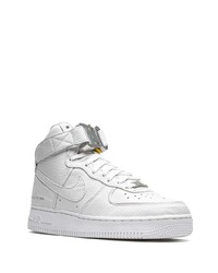 Baskets montantes en cuir blanches Nike