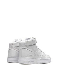 Baskets montantes en cuir blanches Nike