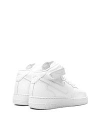 Baskets montantes en cuir blanches Nike