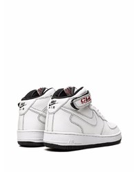 Baskets montantes en cuir blanches Nike