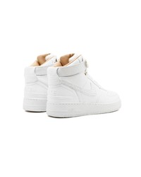 Baskets montantes en cuir blanches Nike