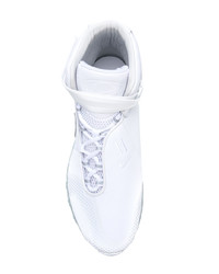 Baskets montantes en cuir blanches Nike