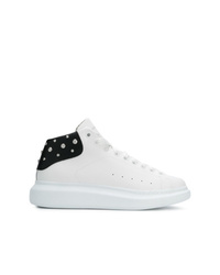 Baskets montantes en cuir blanches Alexander McQueen