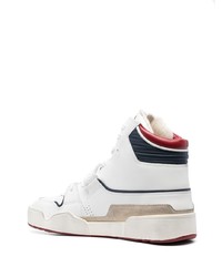 Baskets montantes en cuir blanches Isabel Marant