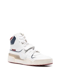 Baskets montantes en cuir blanches Isabel Marant