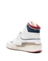 Baskets montantes en cuir blanches Isabel Marant