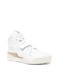 Baskets montantes en cuir blanches Isabel Marant