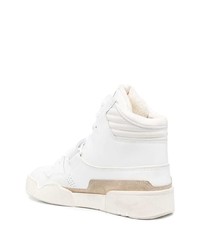 Baskets montantes en cuir blanches Isabel Marant