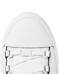 Baskets montantes en cuir blanches Balenciaga