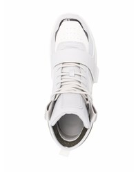 Baskets montantes en cuir blanches Balmain