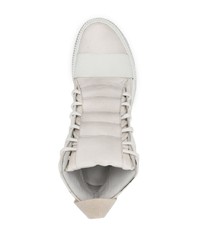 Baskets montantes en cuir blanches Boris Bidjan Saberi