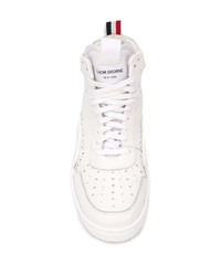 Baskets montantes en cuir blanches Thom Browne