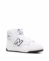 Baskets montantes en cuir blanches New Balance